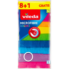 Серветки  з мікрофібри Vileda Microfibre Colors, 9 шт, 30х30см